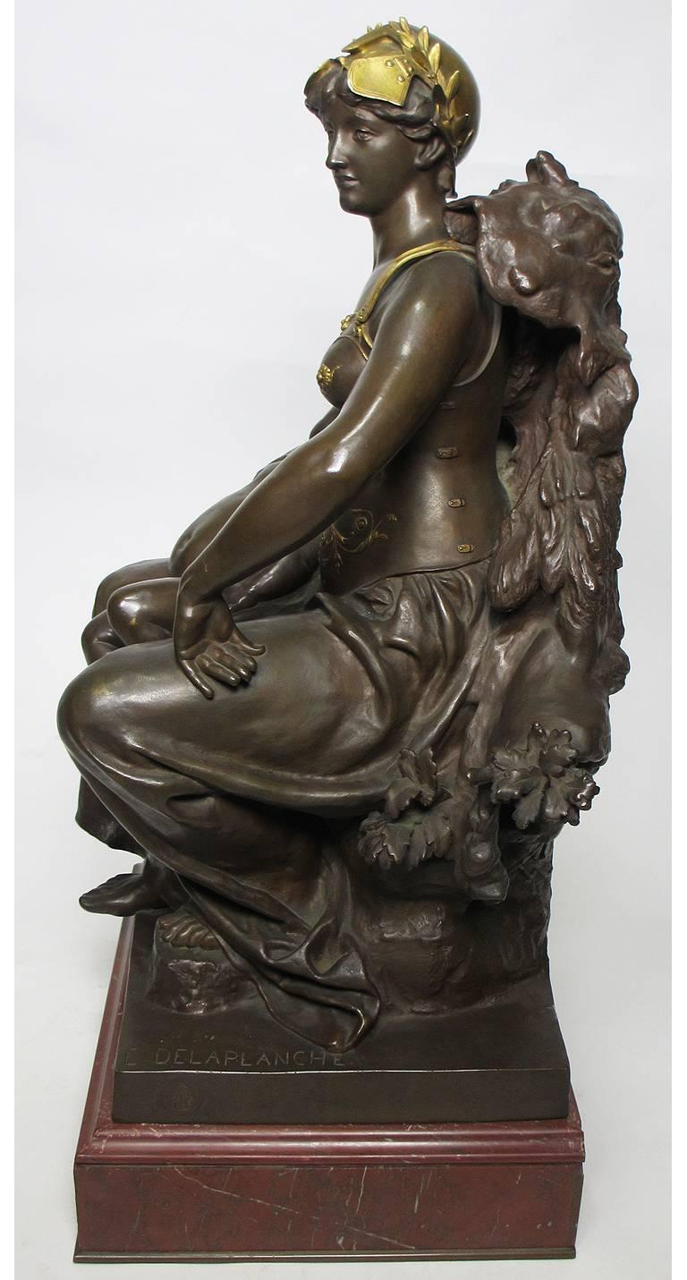 Belle Époque A French 19th Century Bronze Sculpture Titled 