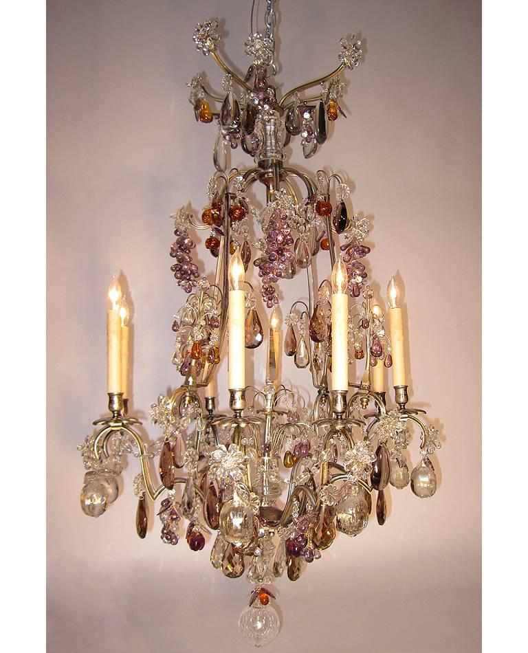color crystal chandelier