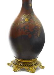 Pair 19th Century Japanese Porcelain and Gilt Bronze Mounted Torchere Floor Lamp