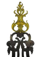 Large French Art Deco Patinated and Gilt Bronze Seven-Light Figural Wall Sconce