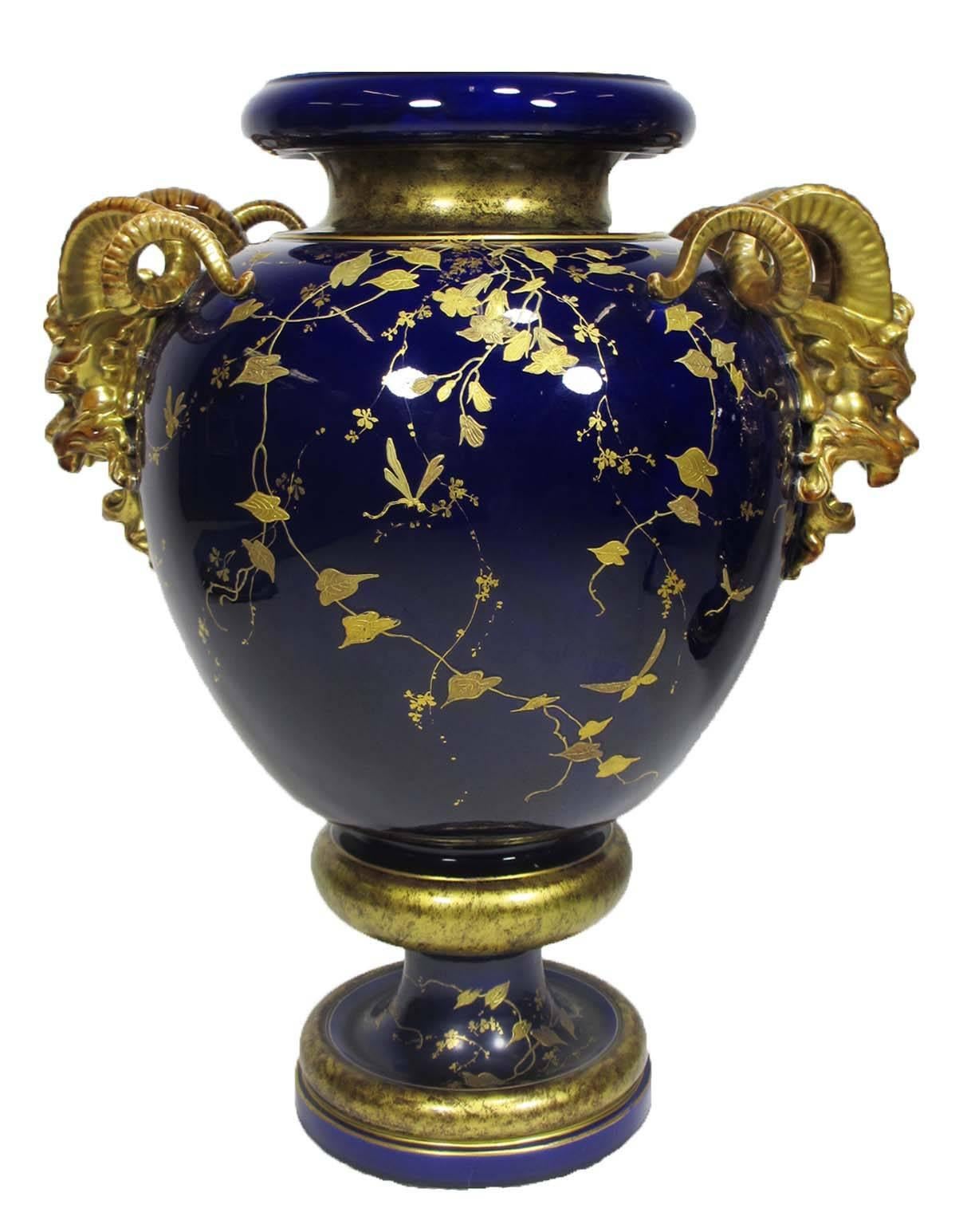 fine cobalt vase