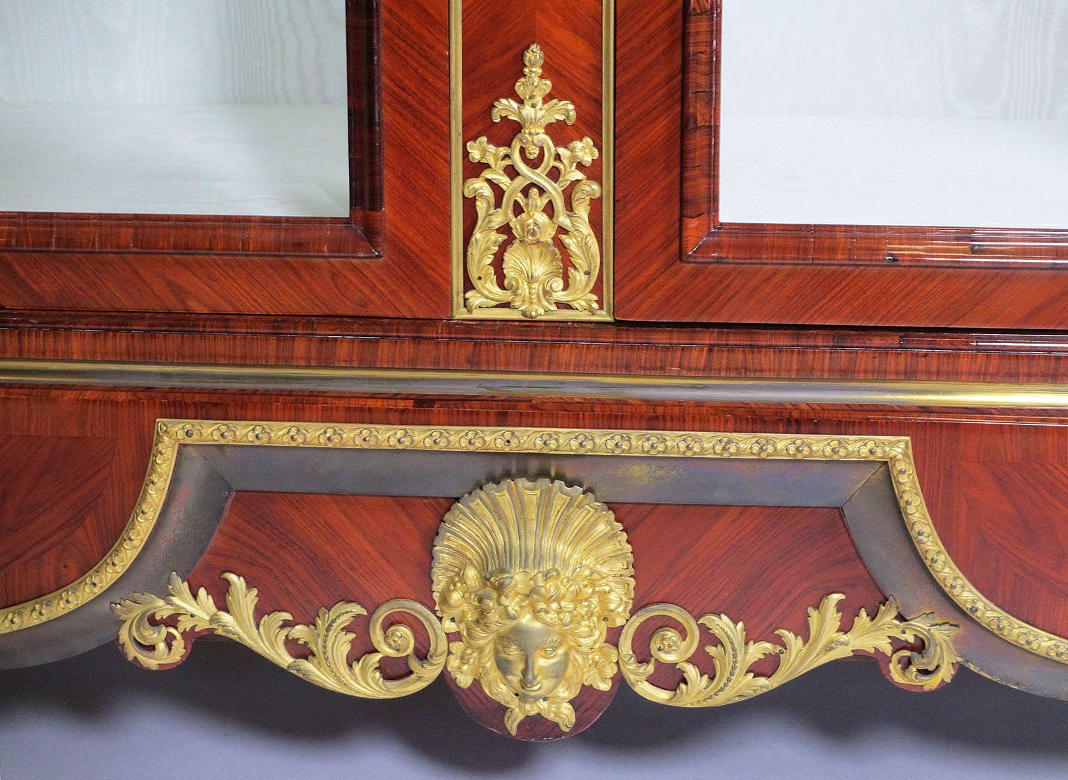 Palatial French 19th Century Louis XV Style Kingwood and Ormolu Mounted ...