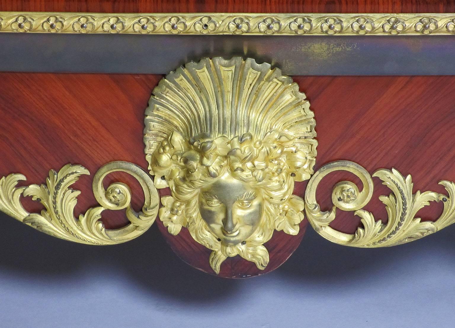 Palatial French 19th Century Louis XV Style Kingwood and Ormolu Mounted ...