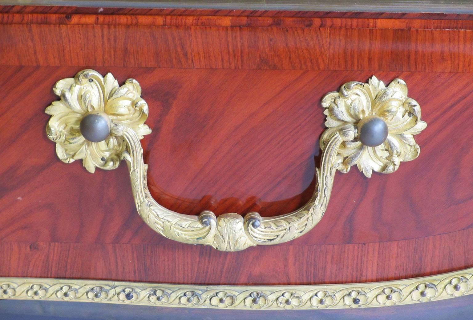 Palatial French 19th Century Louis XV Style Kingwood and Ormolu Mounted ...
