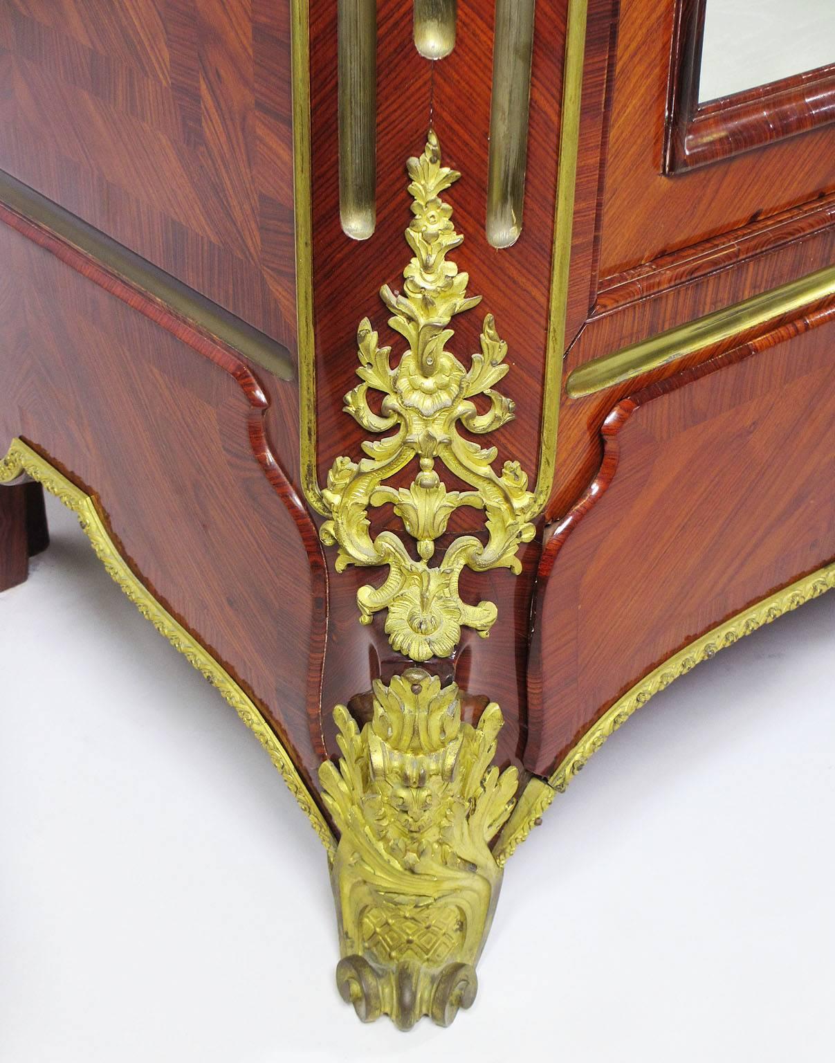 Palatial French 19th Century Louis XV Style Kingwood and Ormolu Mounted ...