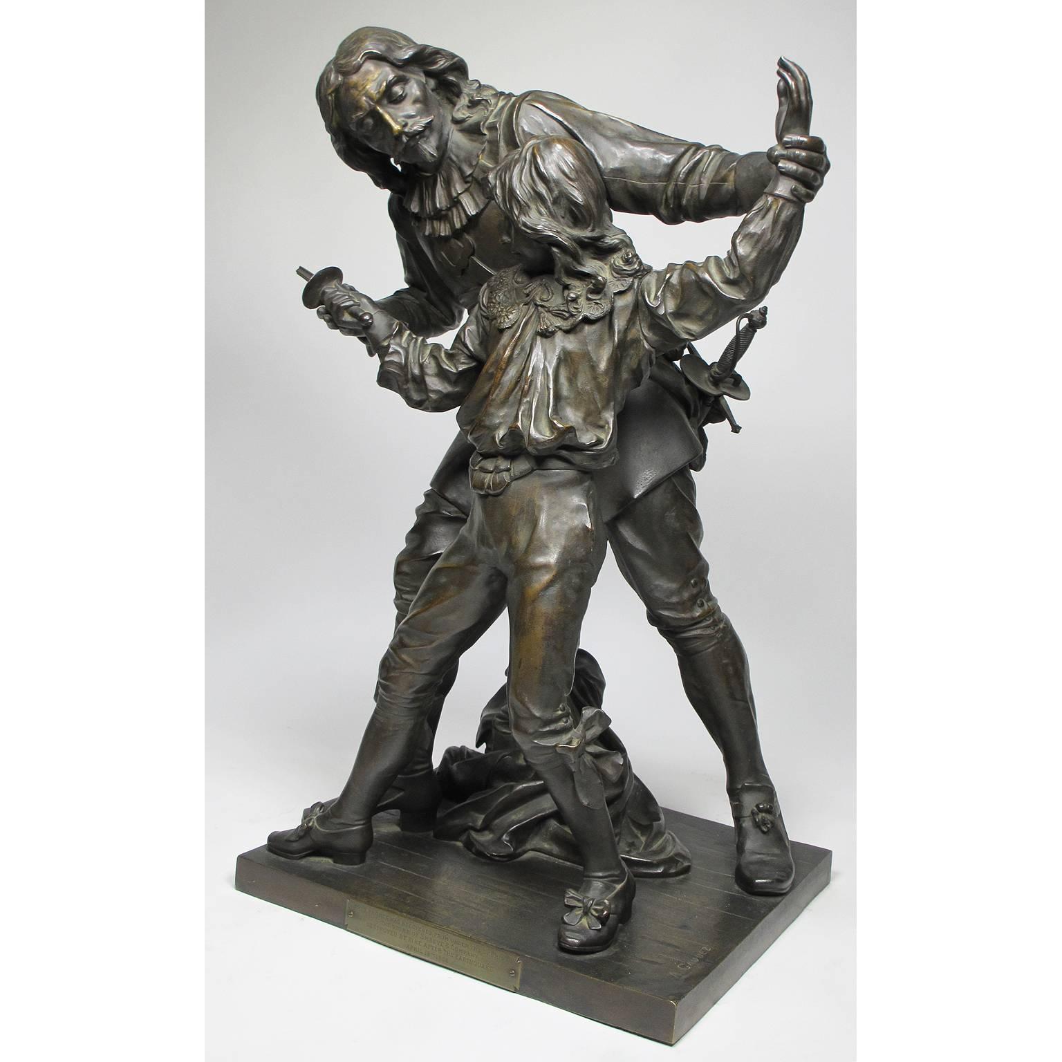 French 19th Century Bronze Figural Group 