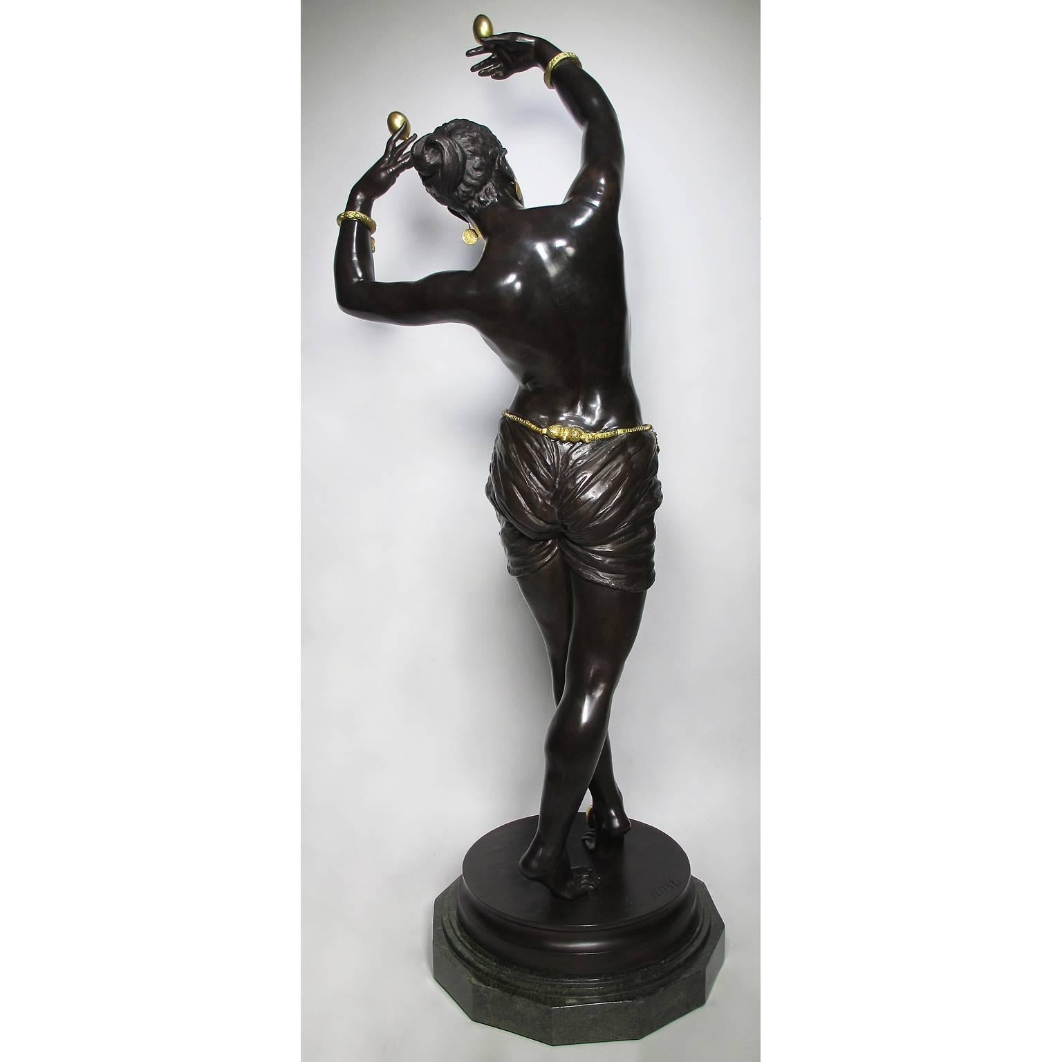 Französische lebensgroße Bronze „La Danse des Oeufs“ aus dem 19. Jahrhundert von Gustave-Louis Nast im Angebot 4