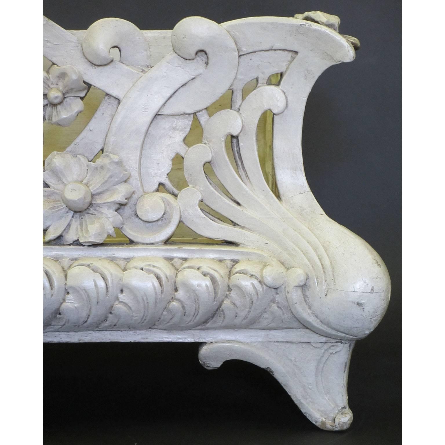 Art Nouveau French Art-Nouveau Carved Wood Planter, Former Property of Oprah Winfrey