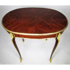 French 19th-20th Century Louis XV Style Ormolu-Mounted Side-Table, Attr F. Linke