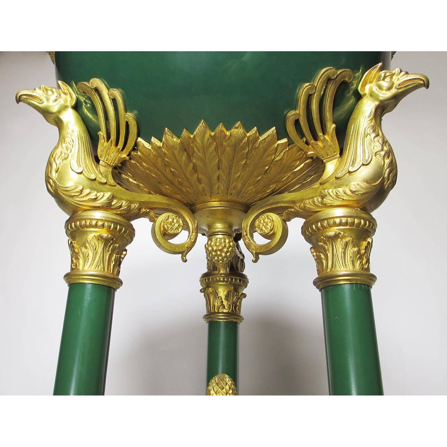 Fine French 19th Century Napoleon III Gilt Bronze-Mounted Porcelain Planter For Sale 1