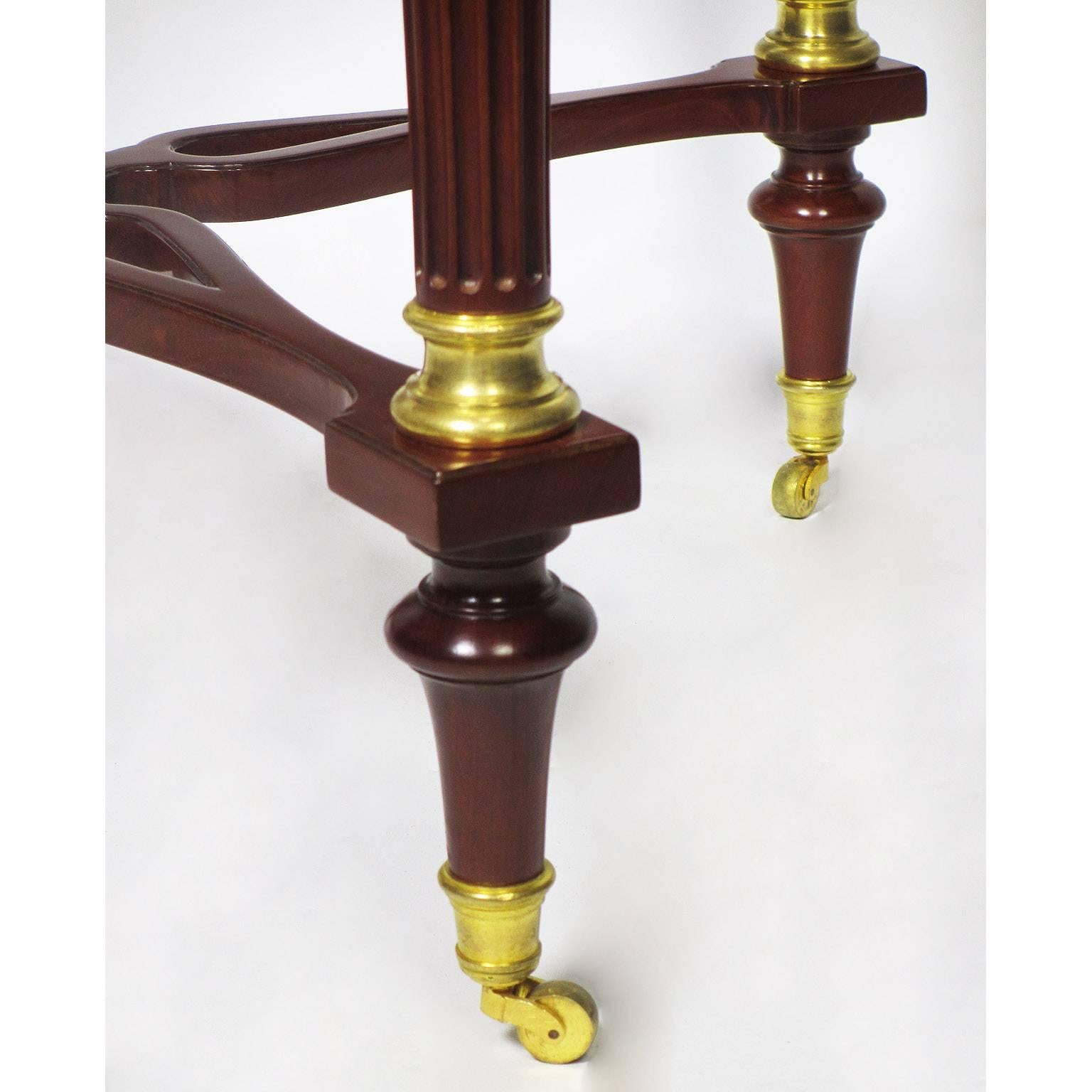 Early 20th Century French 19th-20th Century Louis XVI Style Mahogany Gueridon by Maison Jansen For Sale