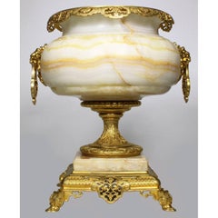 19th Century Onyx and Ormolu-Mounted Orientalist Urn, Attributed Eugène Cornu