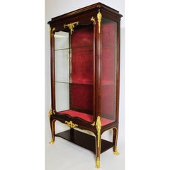 A Fine French Louis XV Style Gilt Bronze-Mounted Vitrine by Haentges Frers