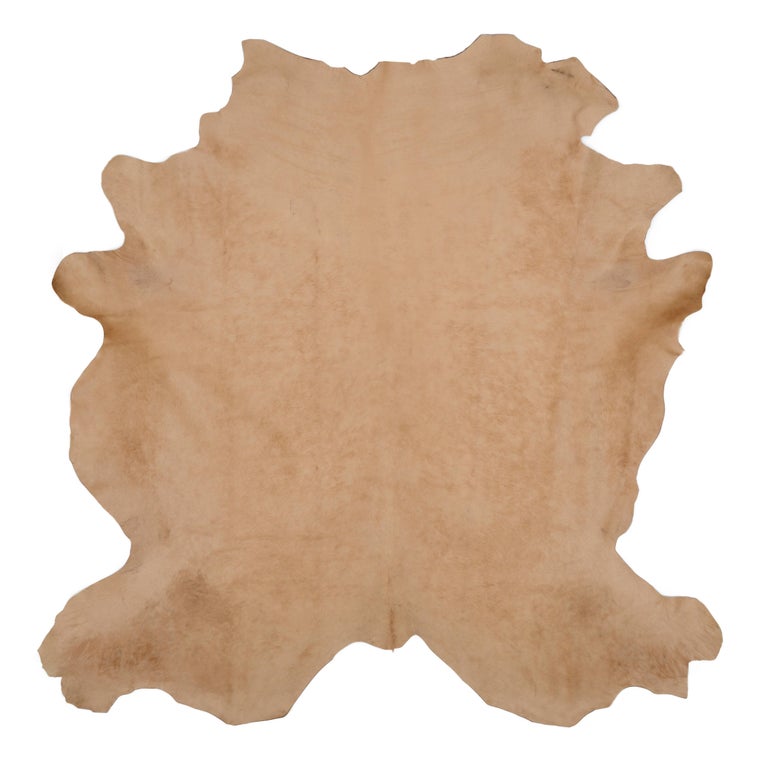 Light Beige Cow Hide Hair Rug For Sale at 1stdibs