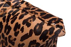 Leopard Stencil Calf Hair Pillow