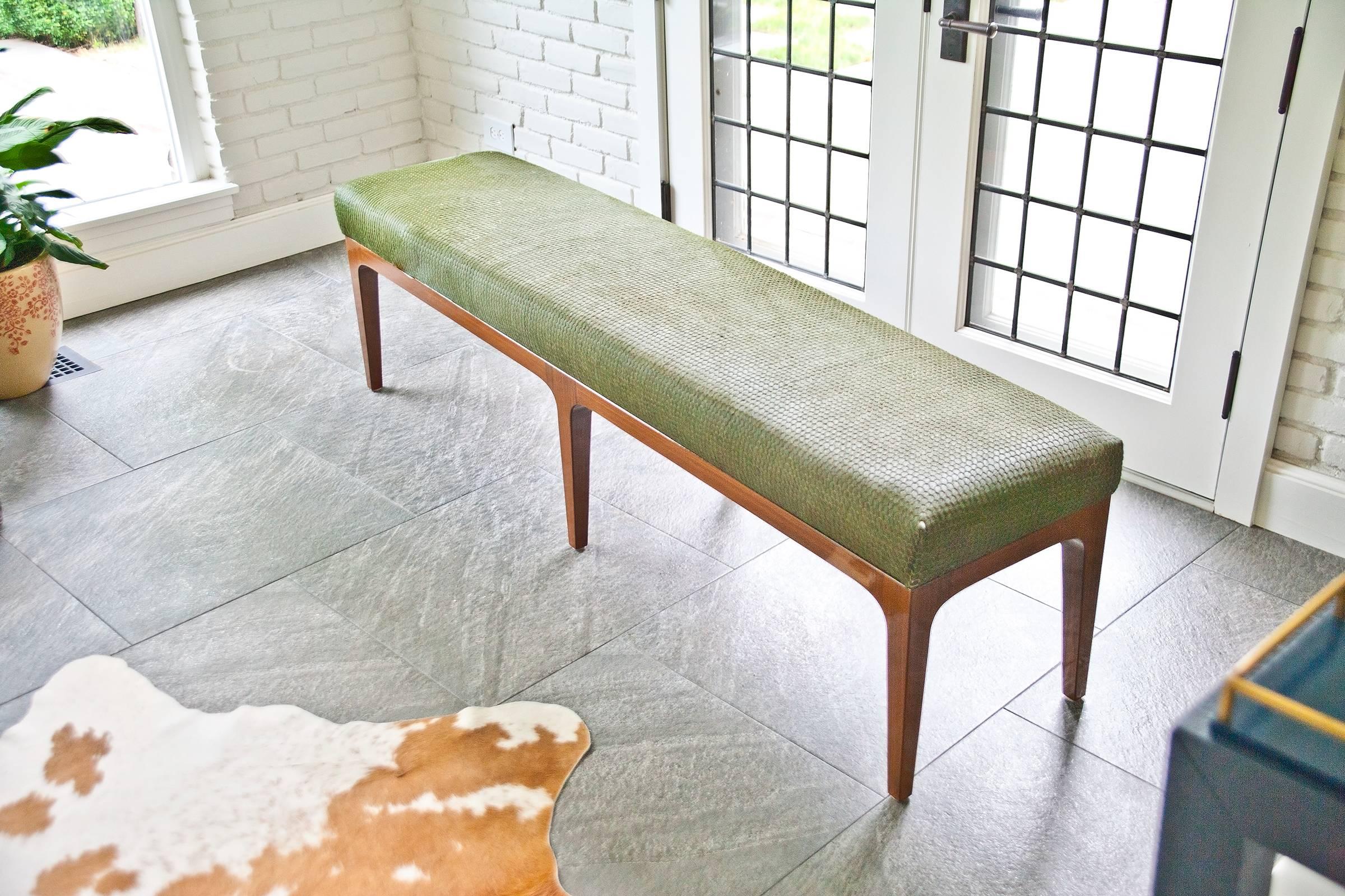 modern upholstered bench