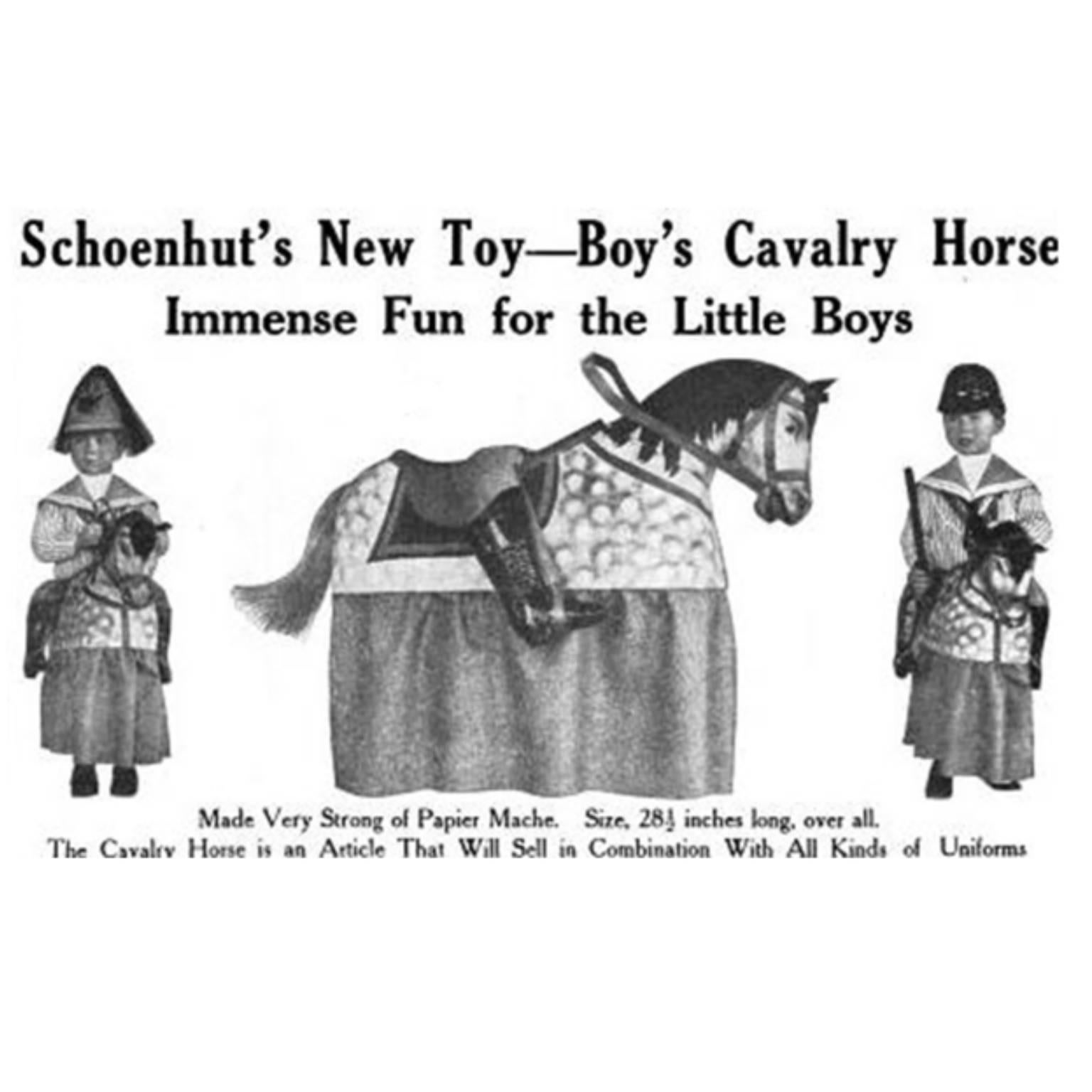 1890 French Paper Mache Children's Toy Horse Costume 3