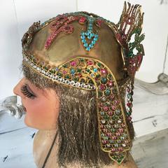Very Rare 1900s French Stage Theater Headdress Helmet