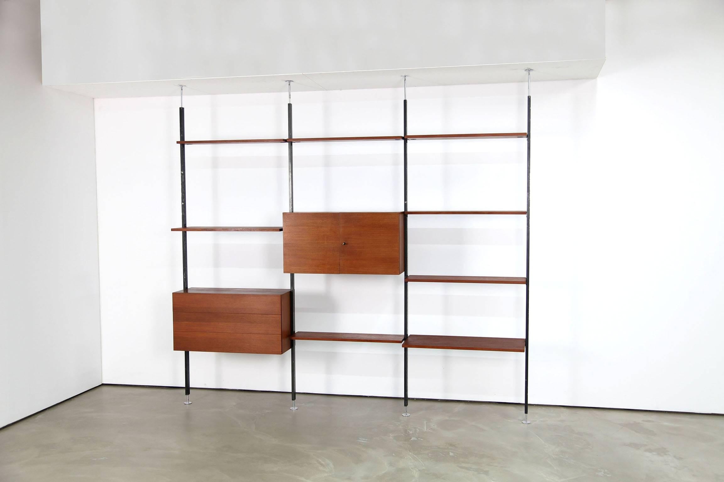 Freestanding Wall Unit by U.P. Wieser for Wohnbedarf In Good Condition In Munster, NRW