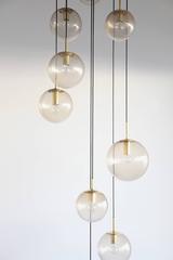 Huge Glass Cascade Drop Light Lamp by Limburg
