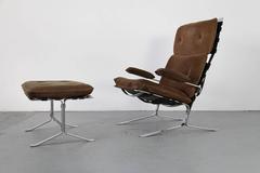 Loungesessel aus Wildleder „Joker“ von Olivier Mourgue für Airborne