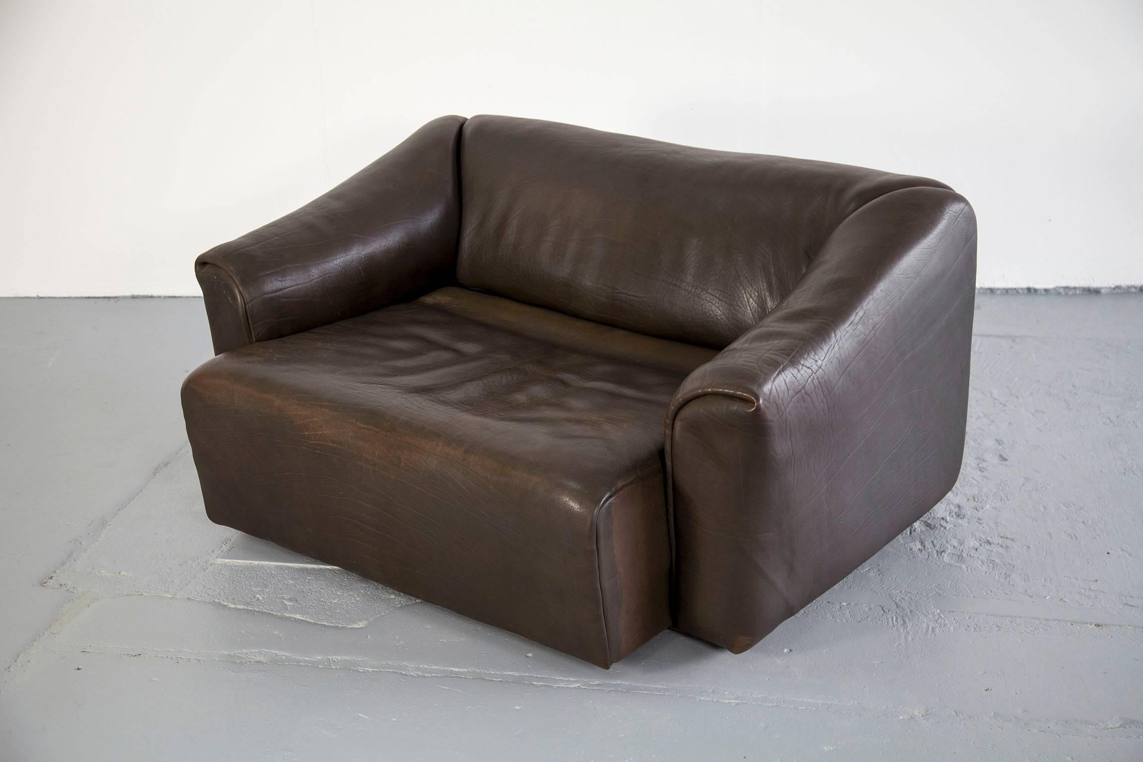 Buffalo Leather Lounge Chair Ottoman & 2 Sofas DS-47 by De Sede 3