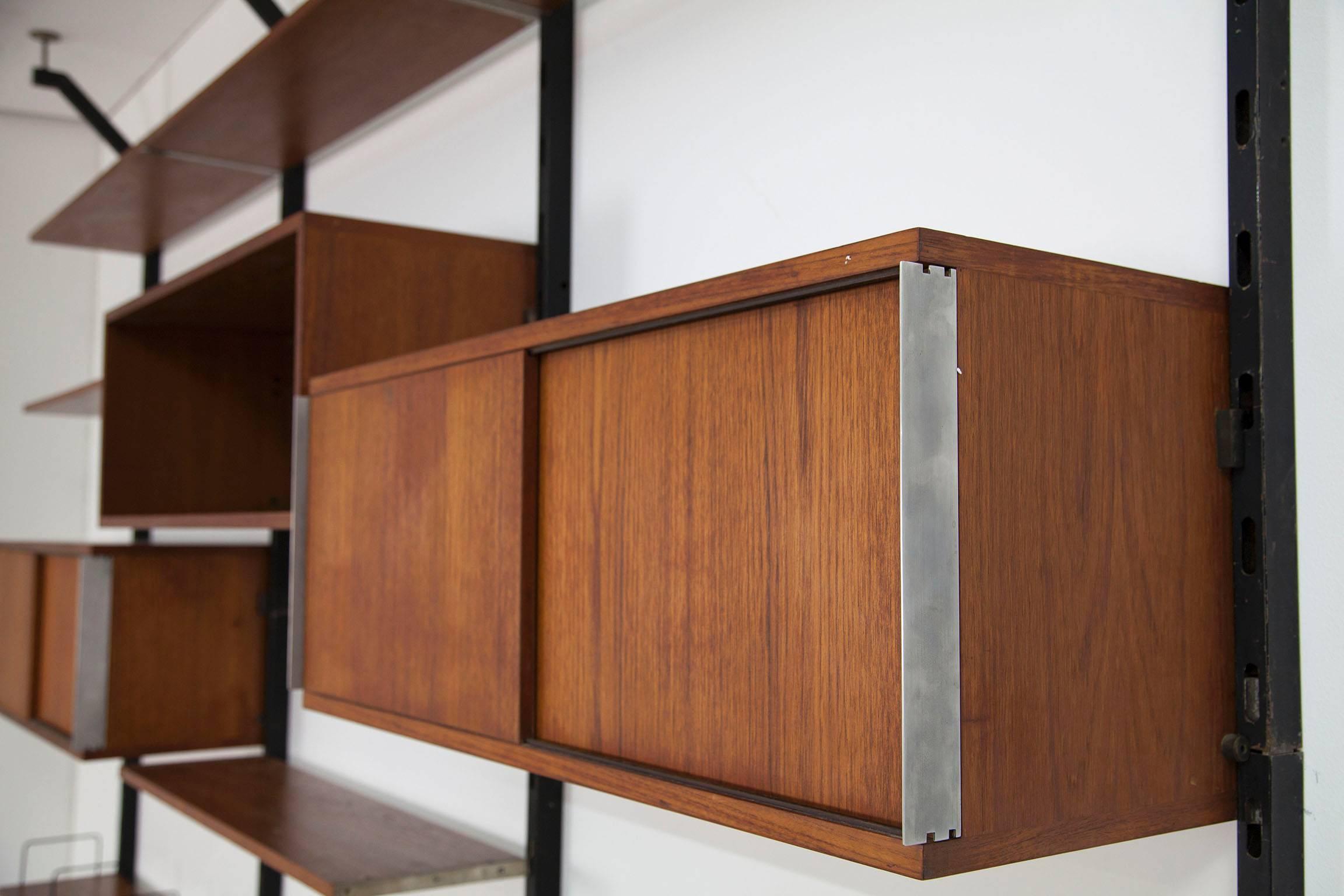 Teak Wall-Unit by Ico Parisi for Mim Roma Model Urio In Good Condition For Sale In Munster, NRW