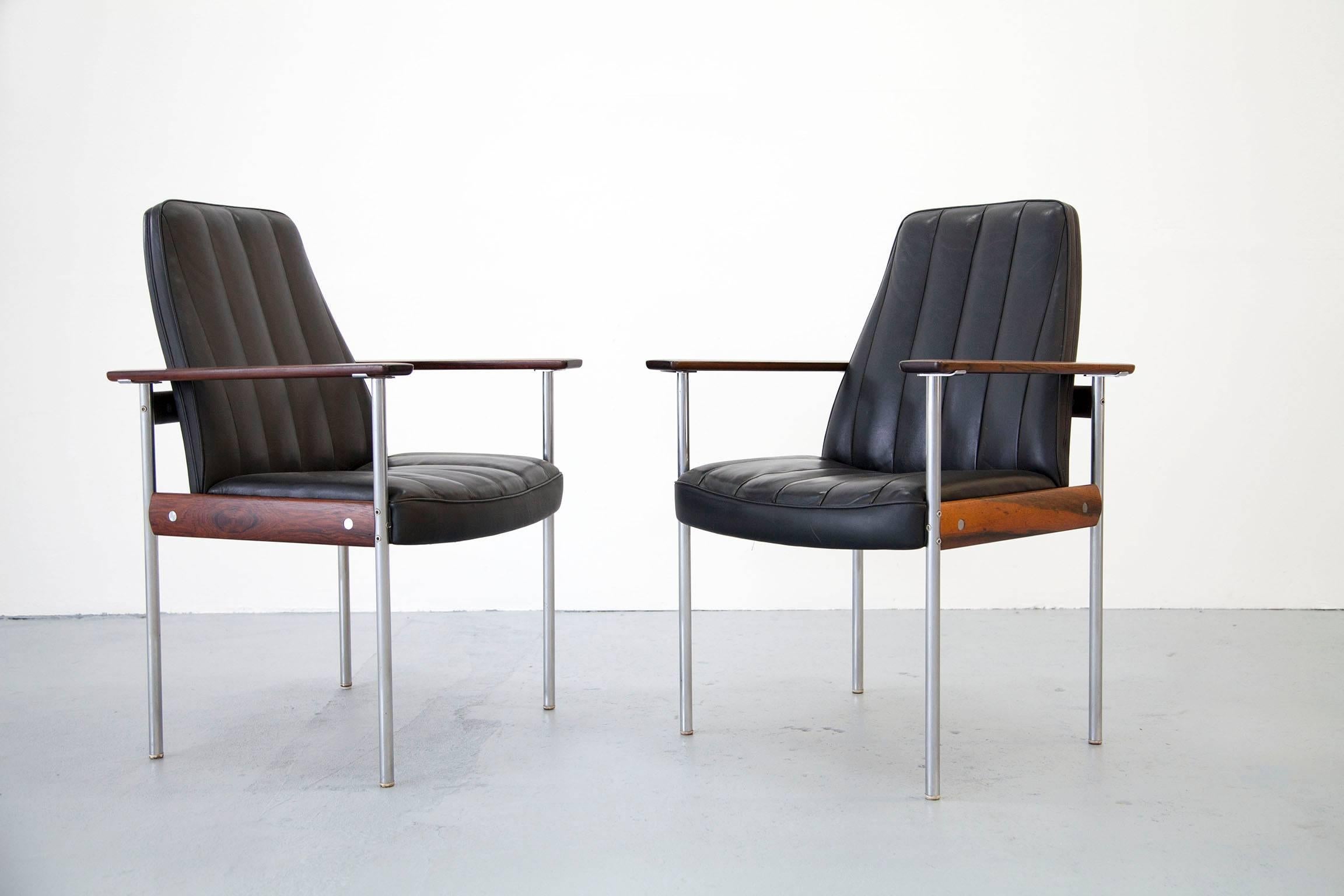 Dining or Conference Group by Sven Ivar Dysthe for Dokka, Six Chairs and Table For Sale 4
