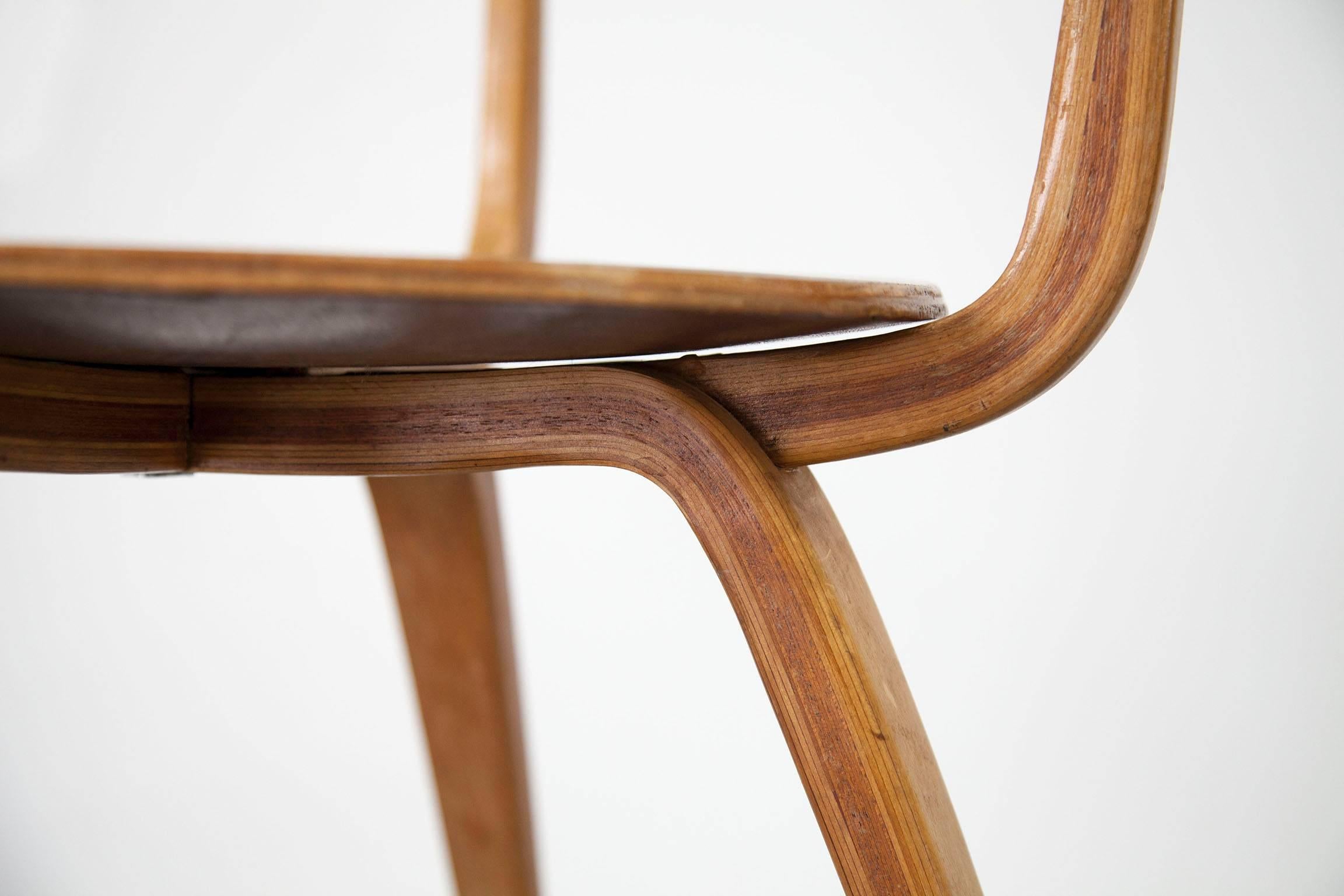 Mid-Century Modern Early Version of the Rare Pretzel Chair by George Nelson For Sale