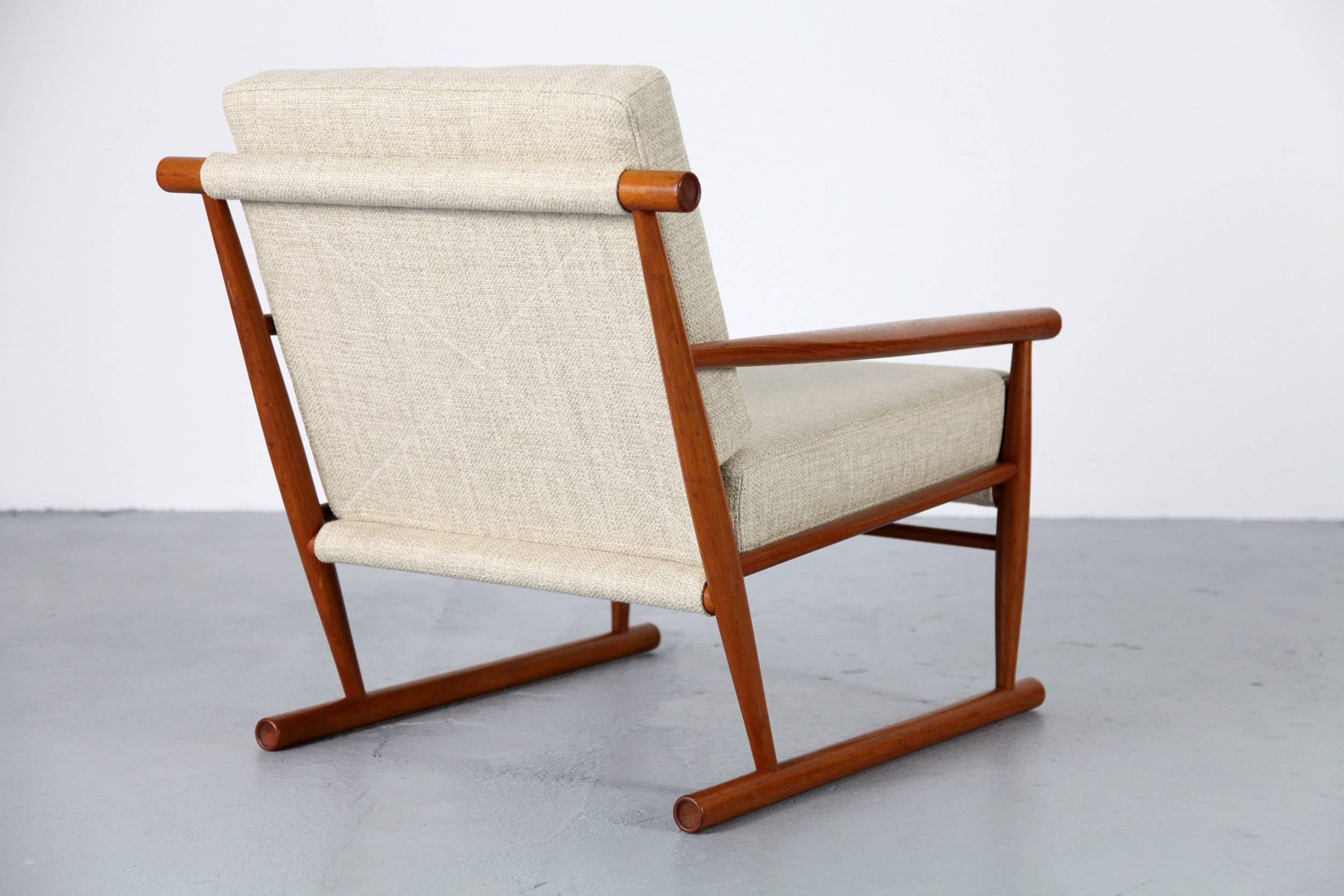 Set of Two Danish Teak Easy Chairs from the 1960s 3