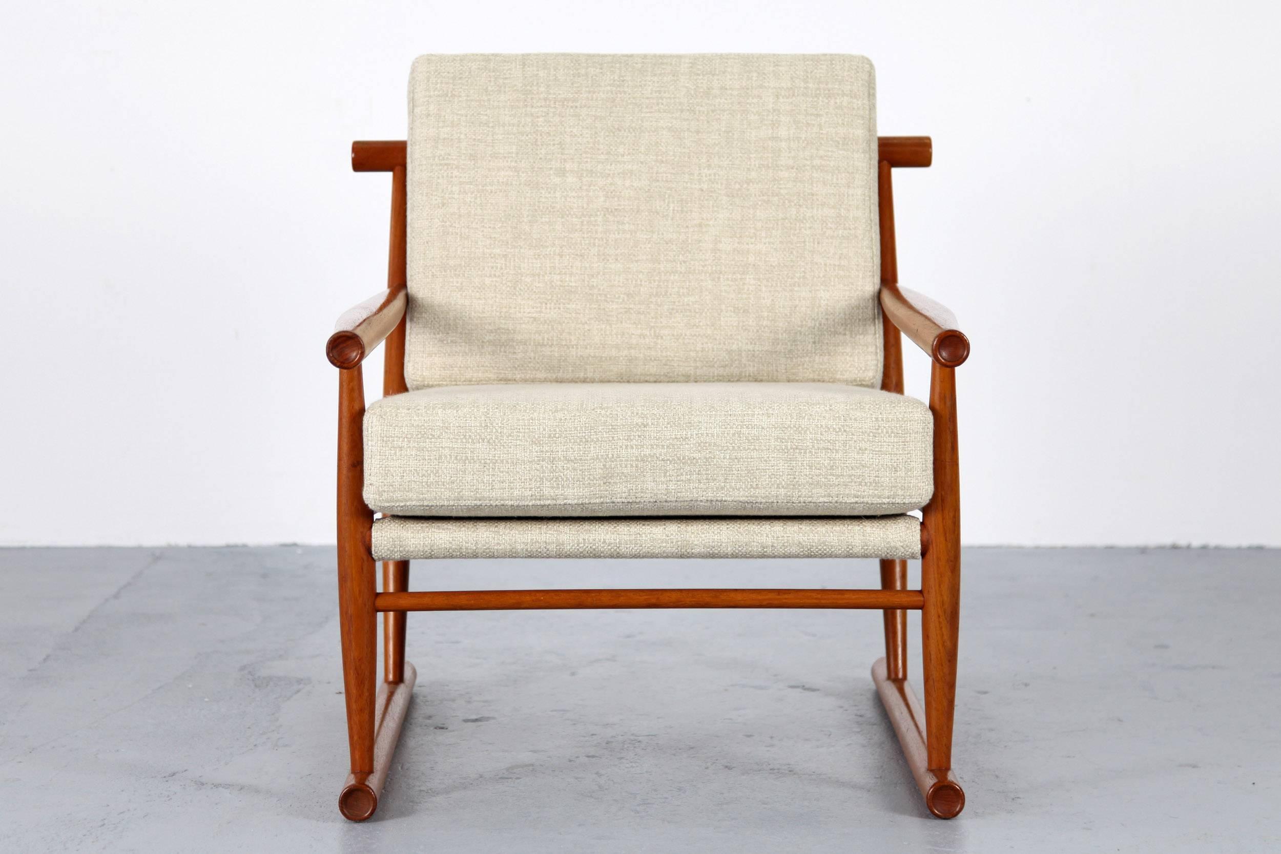 Set of Two Danish Teak Easy Chairs from the 1960s 5
