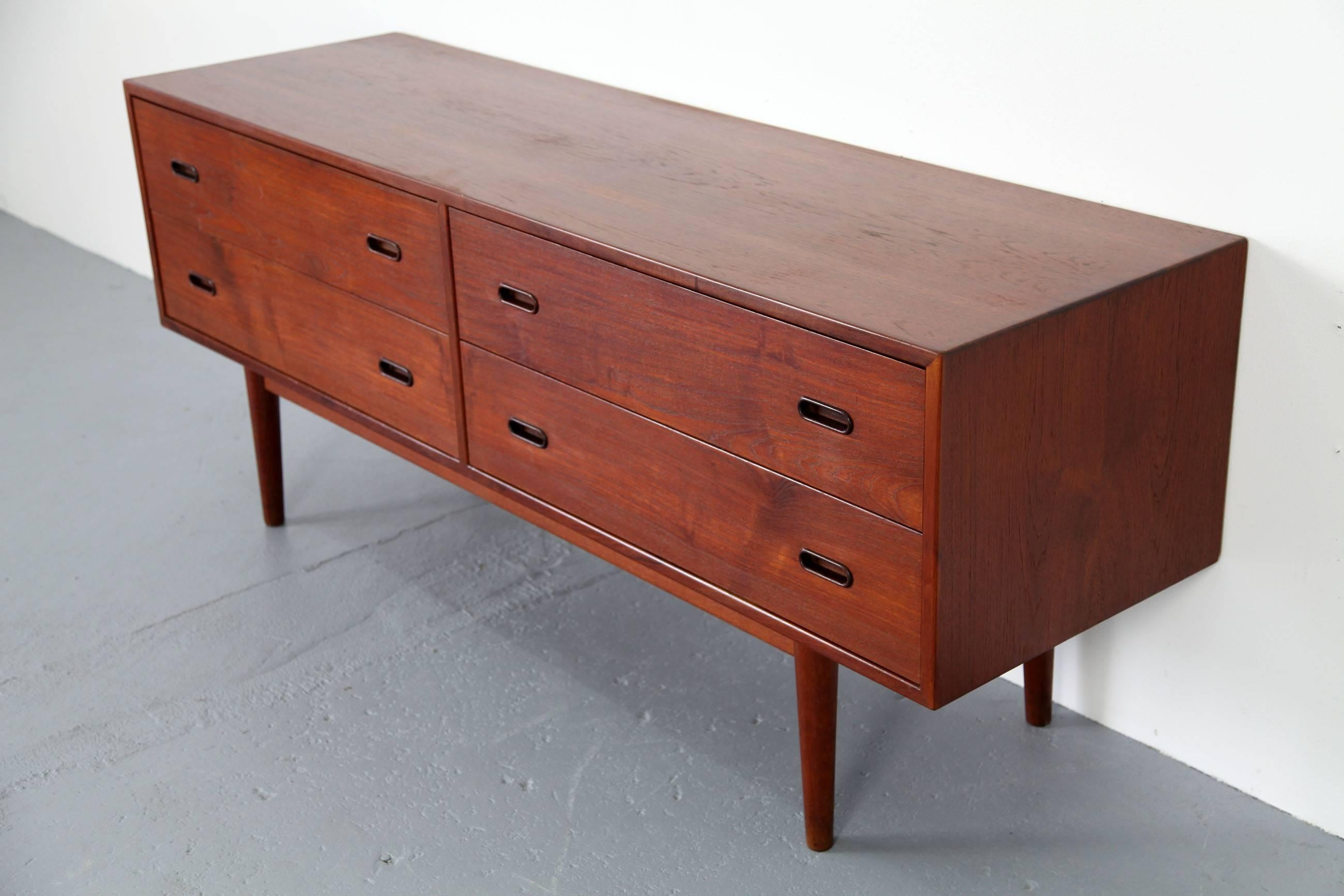 Teak Rare Chest of Drawers by Arne Vodder, Produced by Sibast