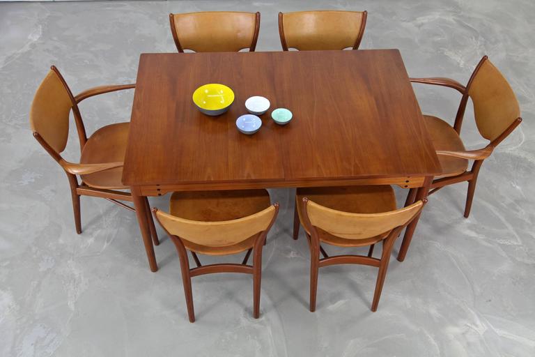 Stunning Design By Finn Juhl Made Bovirke First Owner Dining Set Consisting Of Stunning Design By Finn Juhl Made Bovirke First Owner Dining Set Consisting Of