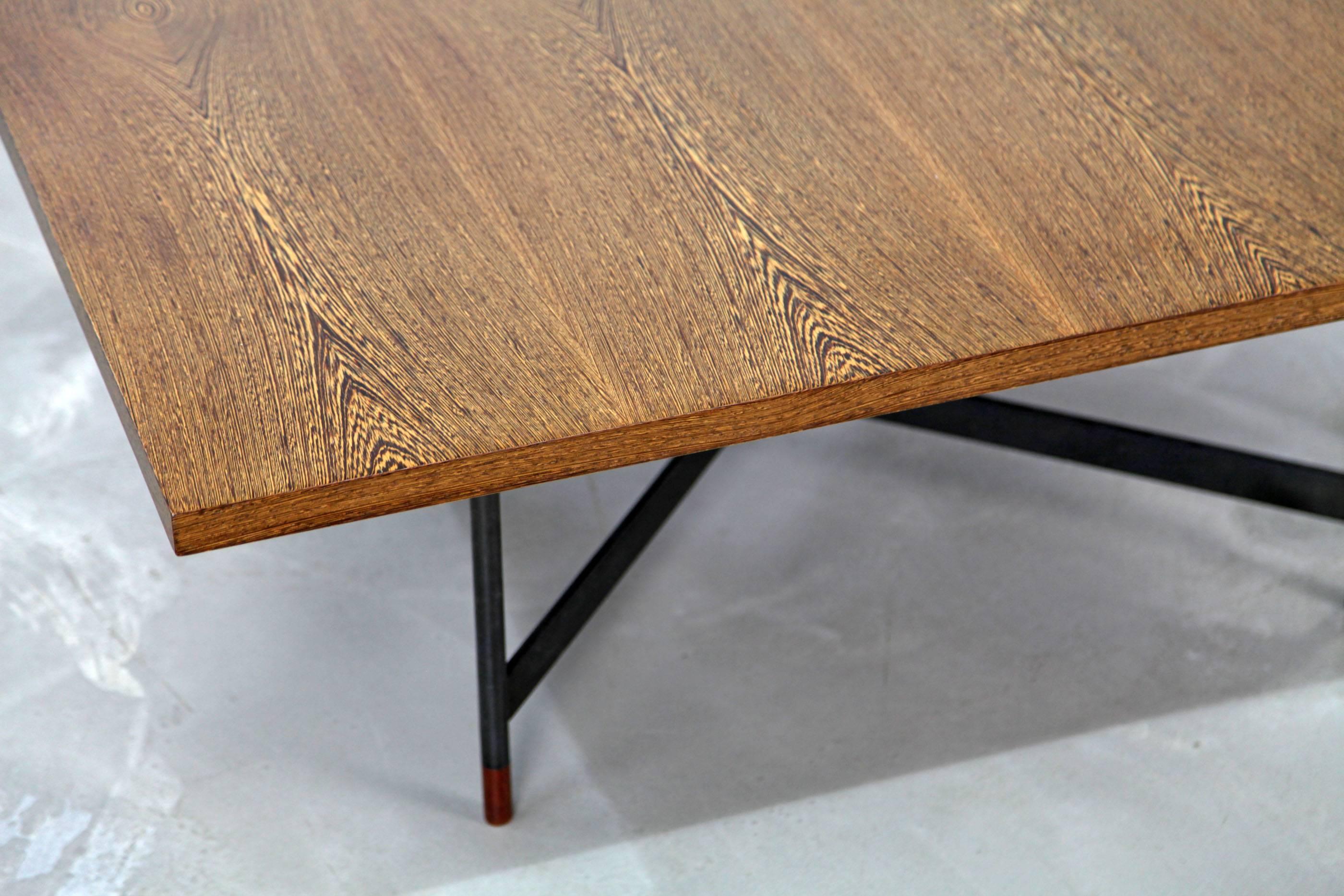 Rare Finn Juhl Coffee Table FJ-57 with Wenge Top For Sale 2