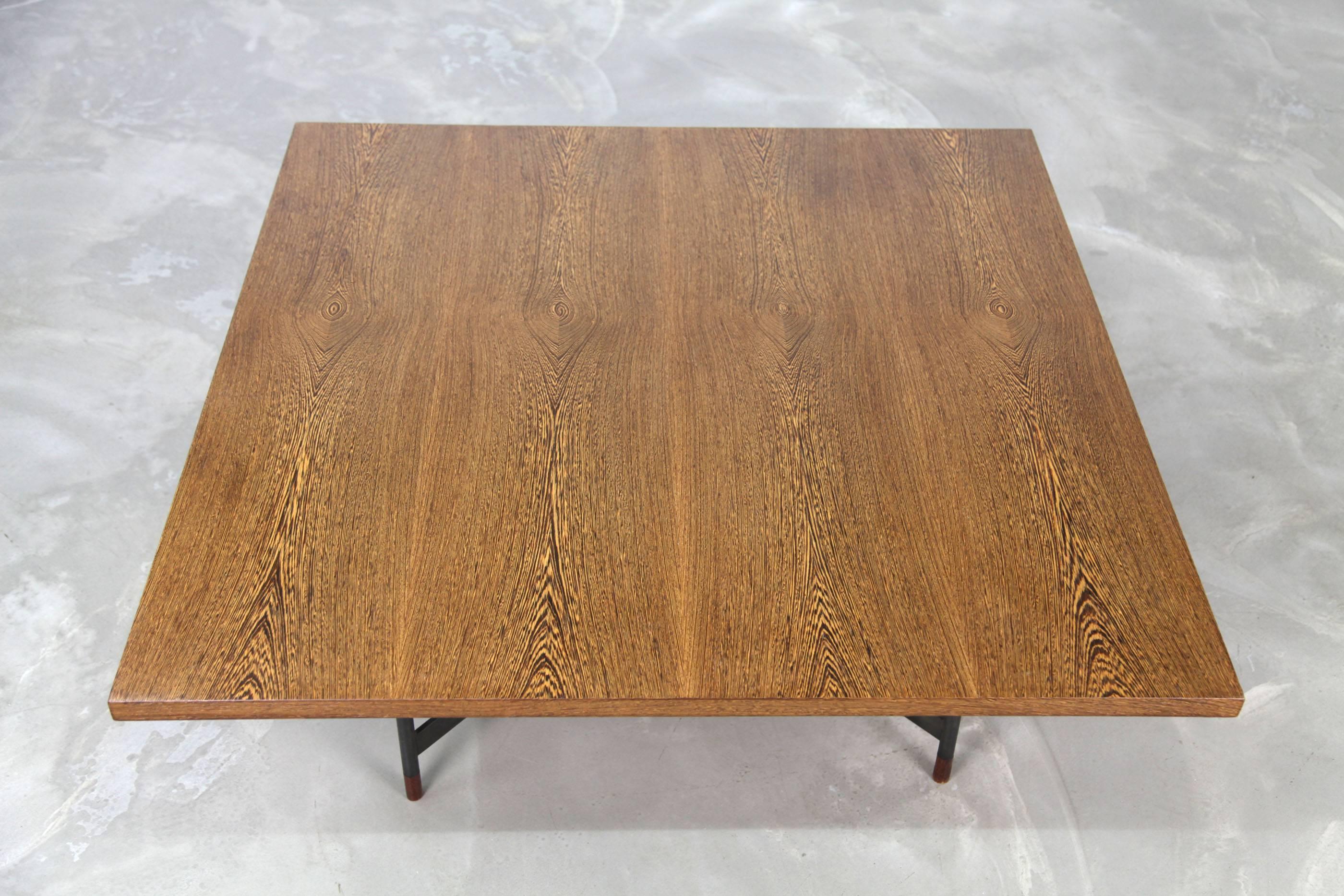 Rare Finn Juhl Coffee Table FJ-57 with Wenge Top For Sale 3