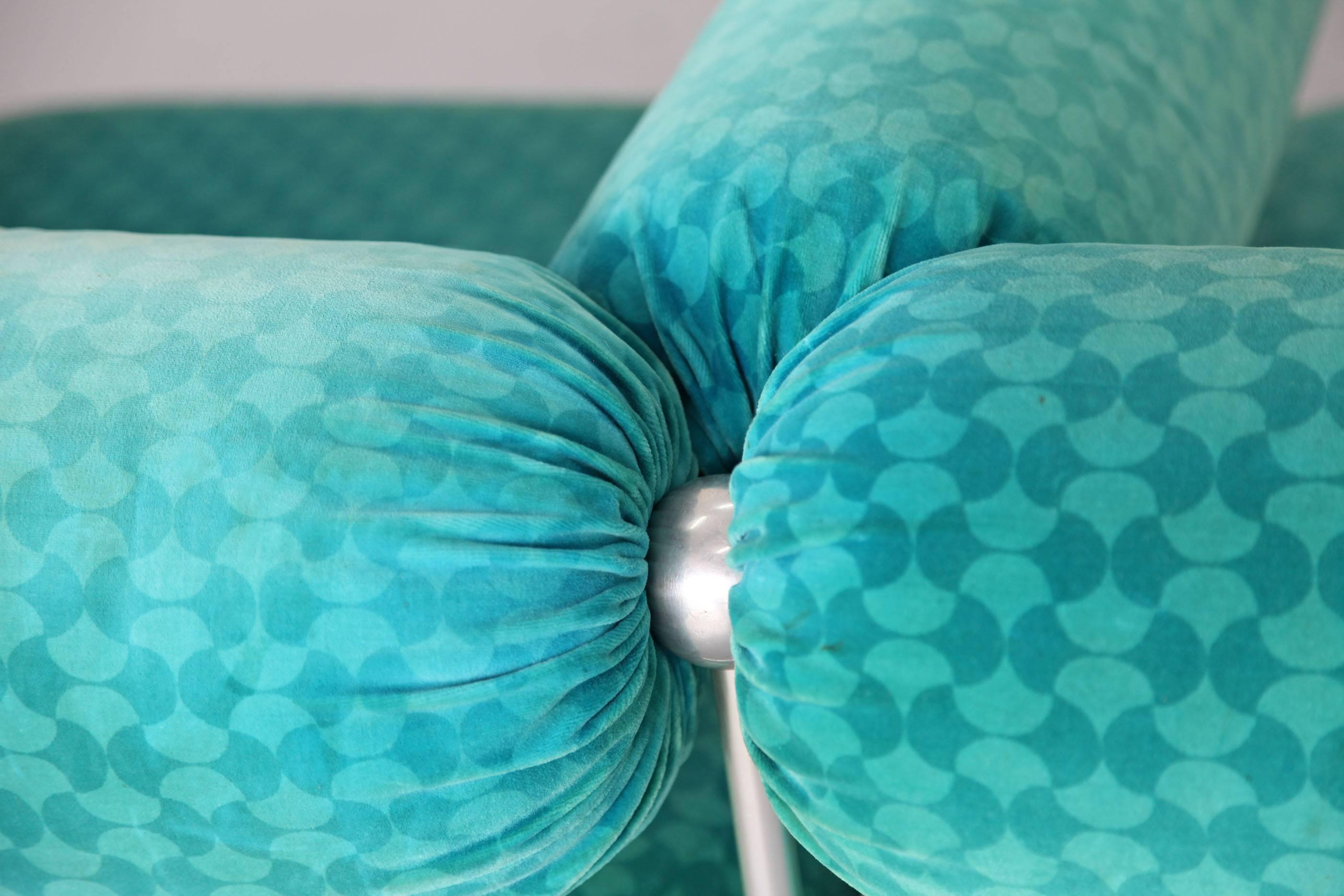 Two-Seat Sofa Model S420 Modular Seating by Verner Panton for Thonet in 1968 In Good Condition In Munster, NRW