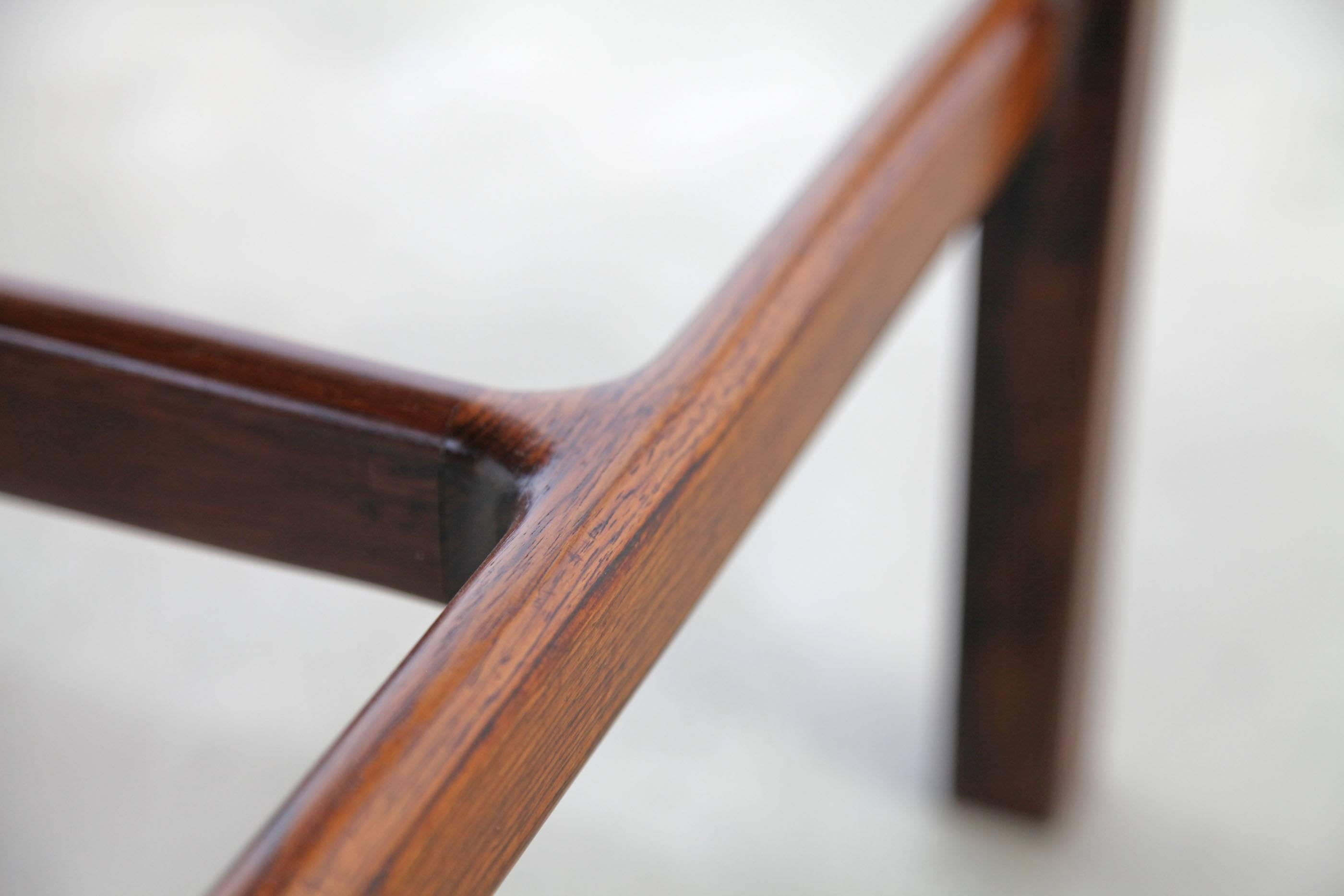 20th Century Rare Rosewood Desk by Kurt Østervig for Jason Møbler, 1957 For Sale