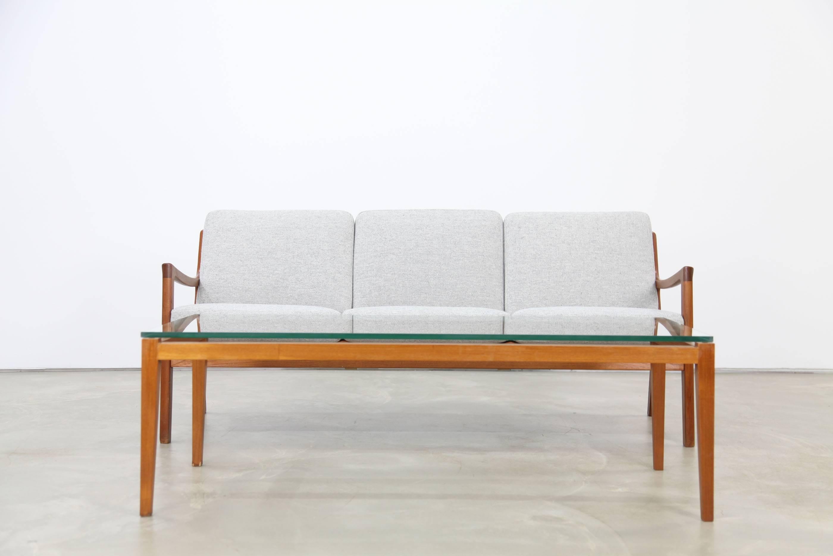 Teak Sofa by Ole Wanscher, Produced by France & Søn For Sale 1