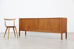 Danish Teak Sideboard with Tambour Doors by Aksel Kjersgaard