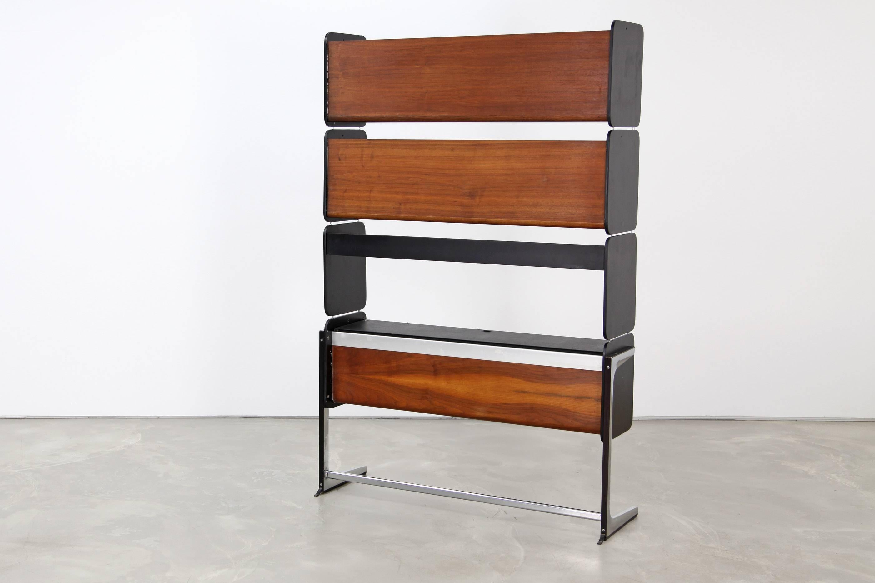 American Action Office Teak Shelf by George Nelson for Herman Miller, 1964