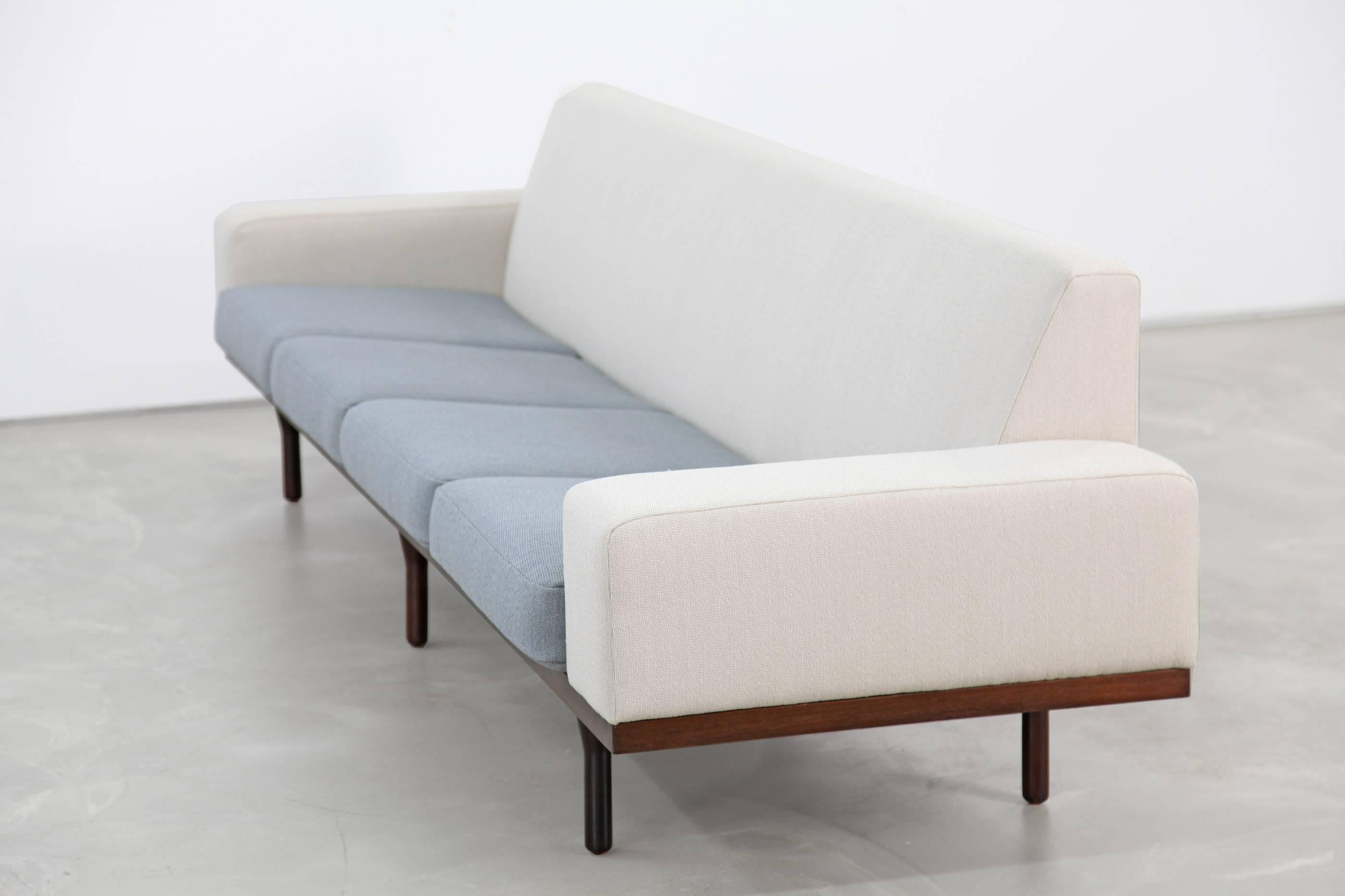 20th Century Four-Seat Sofa and Lounge Chair by Illum Wikkelsø for Eilersen, Denmark, 1960s