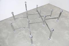 Huge 1970s Chrome Chandelier by Kinkeldey