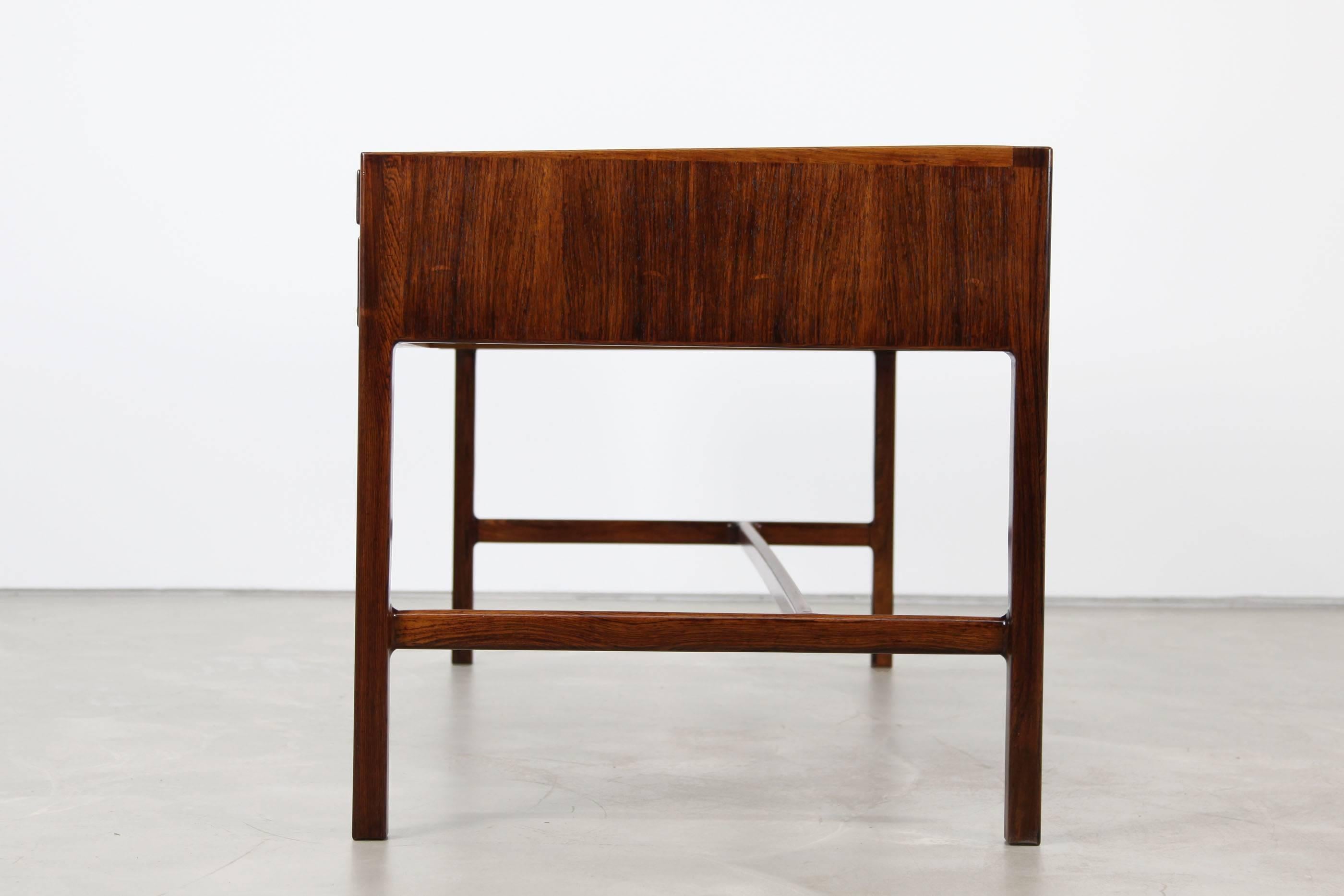 Rare Rosewood Desk by Kurt Østervig for Jason Møbler, 1957 For Sale 1