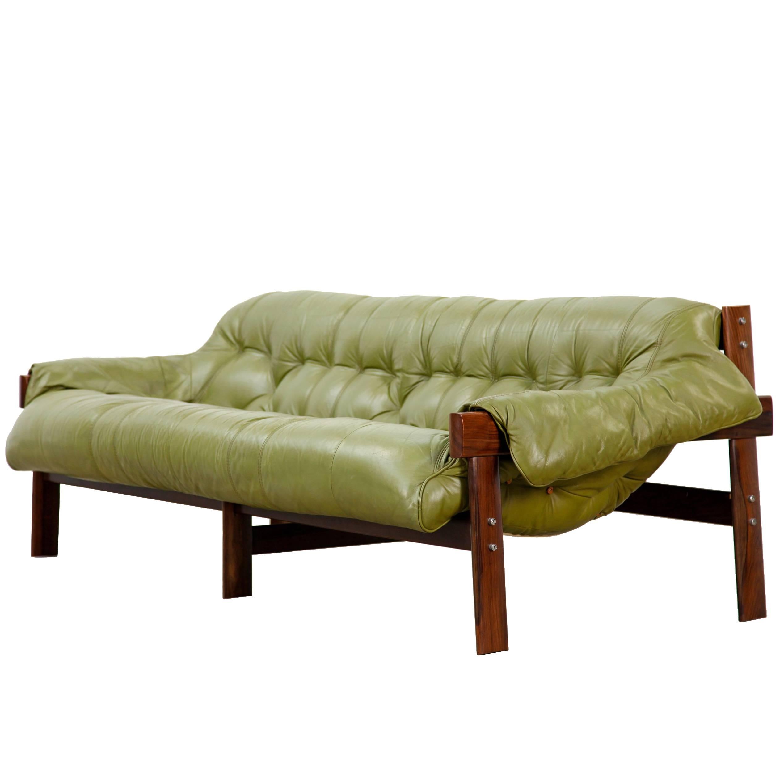 Midcentury Rosewood Sofa by Percival Lafer, Brazil, 1960s