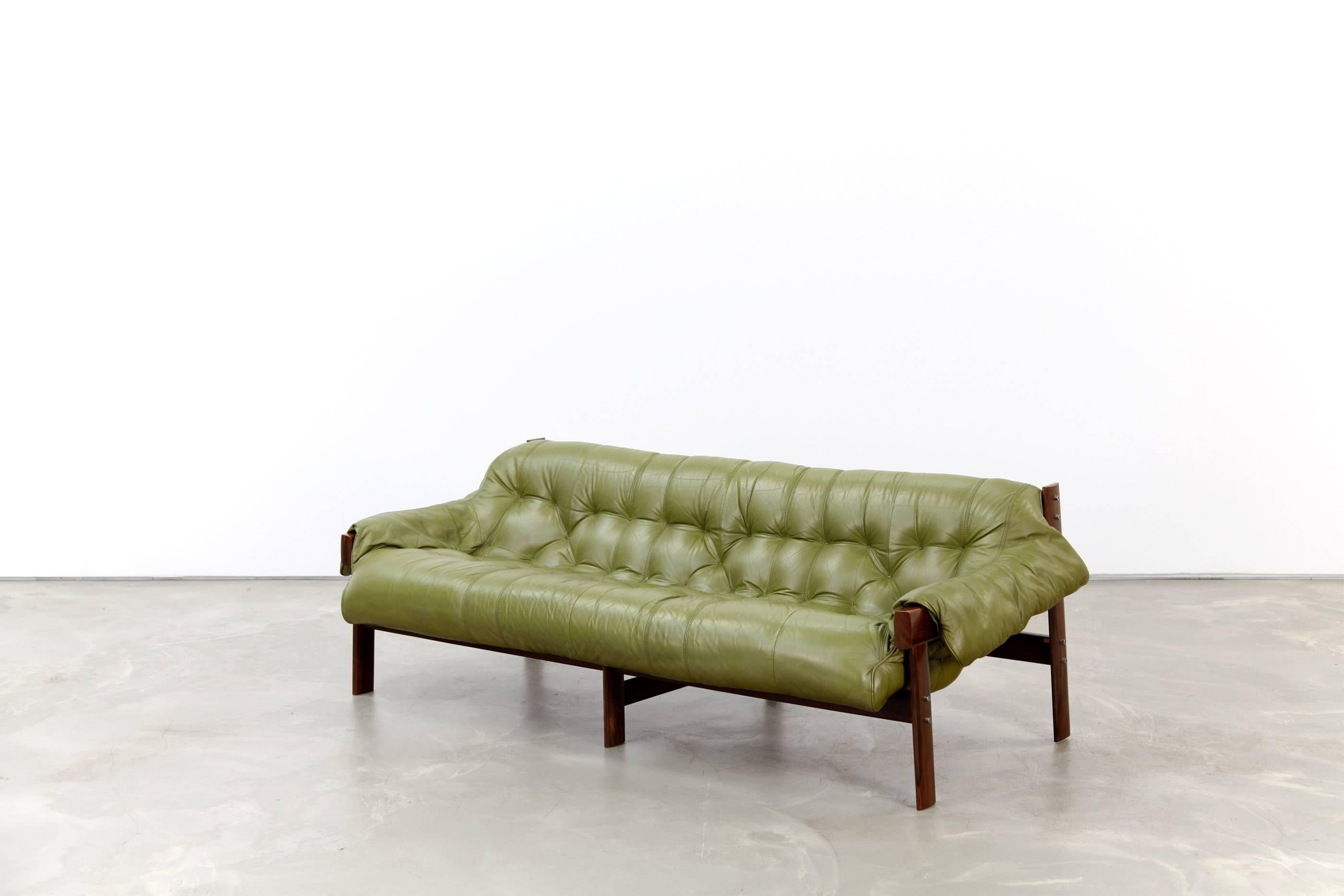 Mid-Century Modern Midcentury Rosewood Sofa by Percival Lafer, Brazil, 1960s