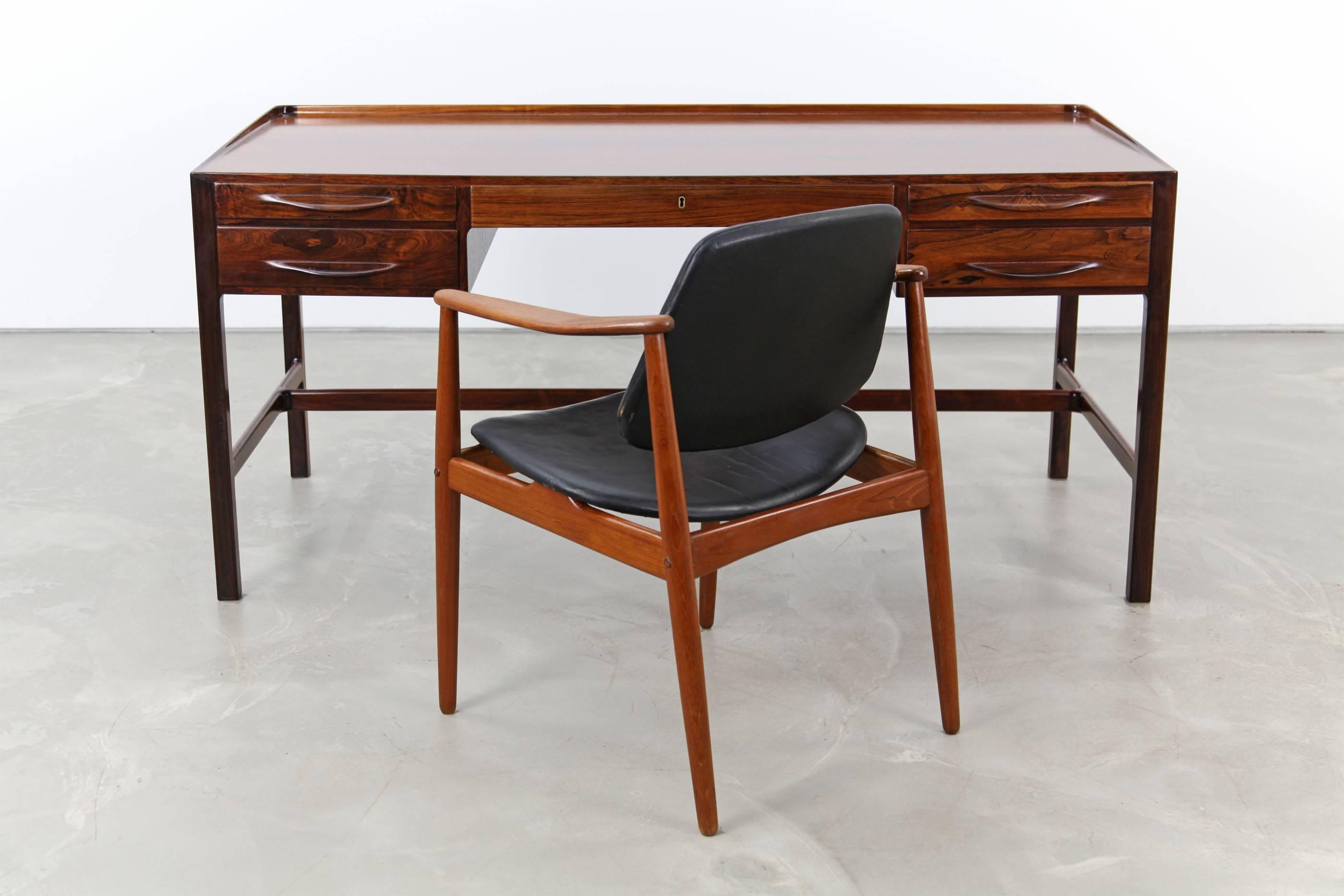 Scandinavian Modern Rare Desk by Kurt Østervig for Jason Møbler, 1957 For Sale