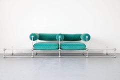 Two-Seat Sofa with Tables S420 Modular Seating by Verner Panton for Thonet
