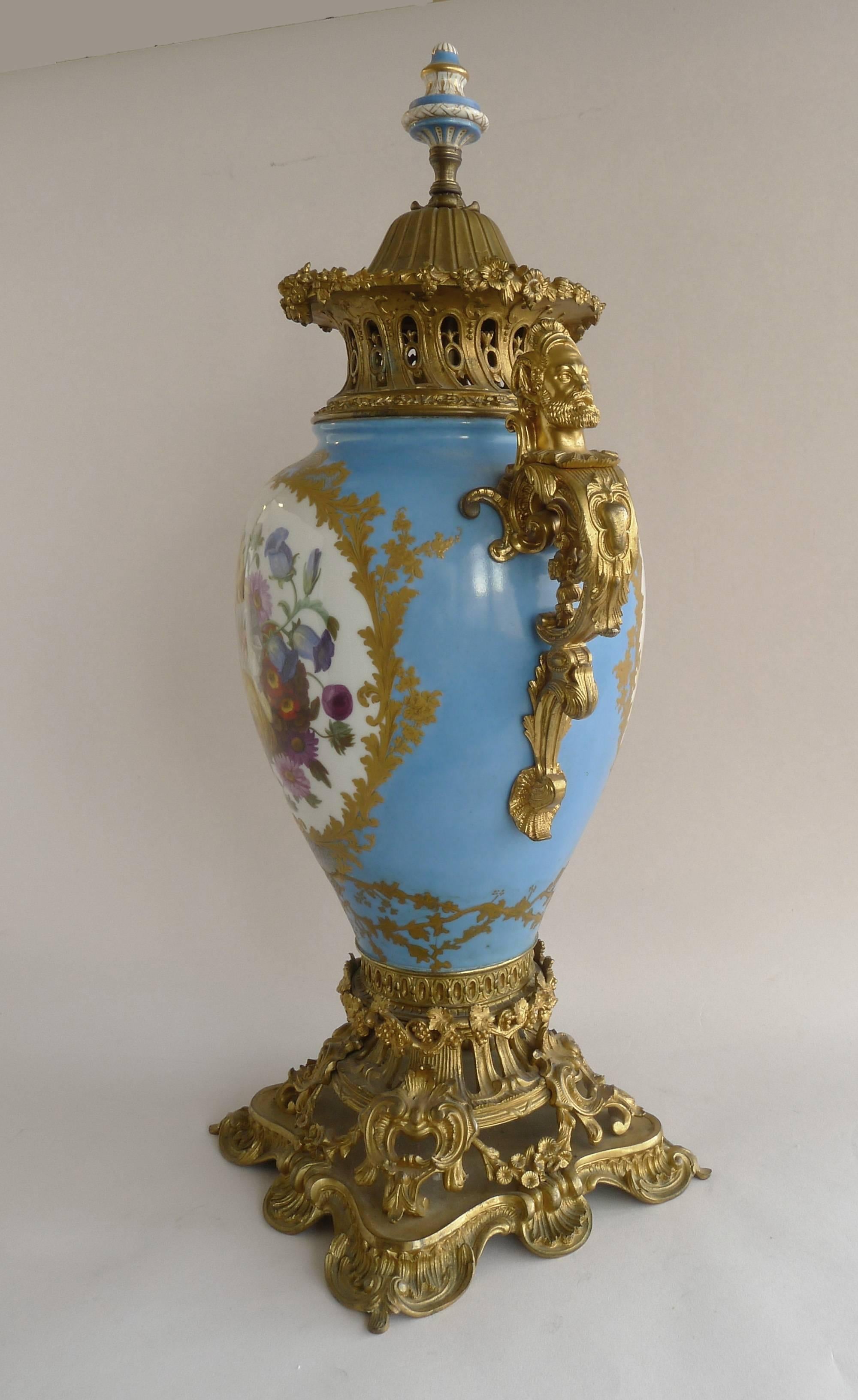 Baroque Sevres Palace Urn, in 