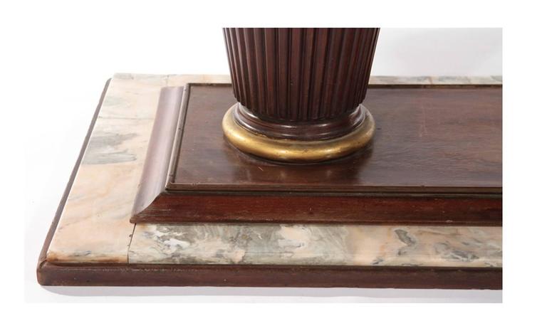 Mahogany and Marble Art Deco Dining Room Table, circa 1935 For ... Mahogany and Marble Art Deco Dining Room Table, circa 1935 For ...