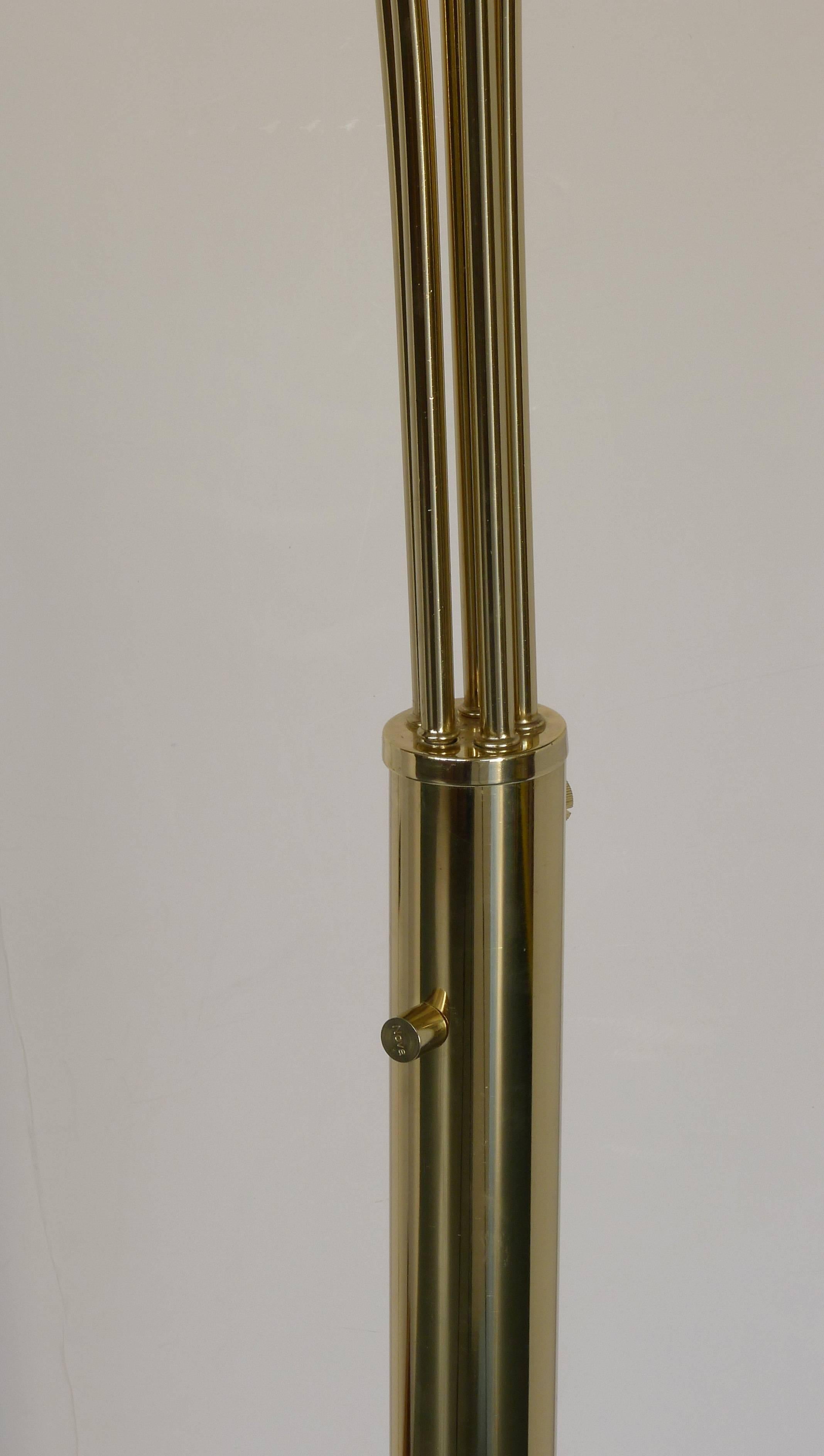 5 arm floor lamp with marble base